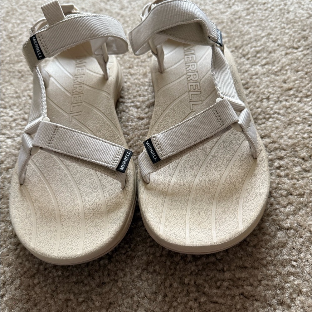 Merrell Women's Cream Sandals - Picture 4 of 7